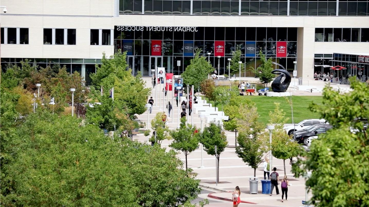 Aerial shot of the Jordan Student Success building