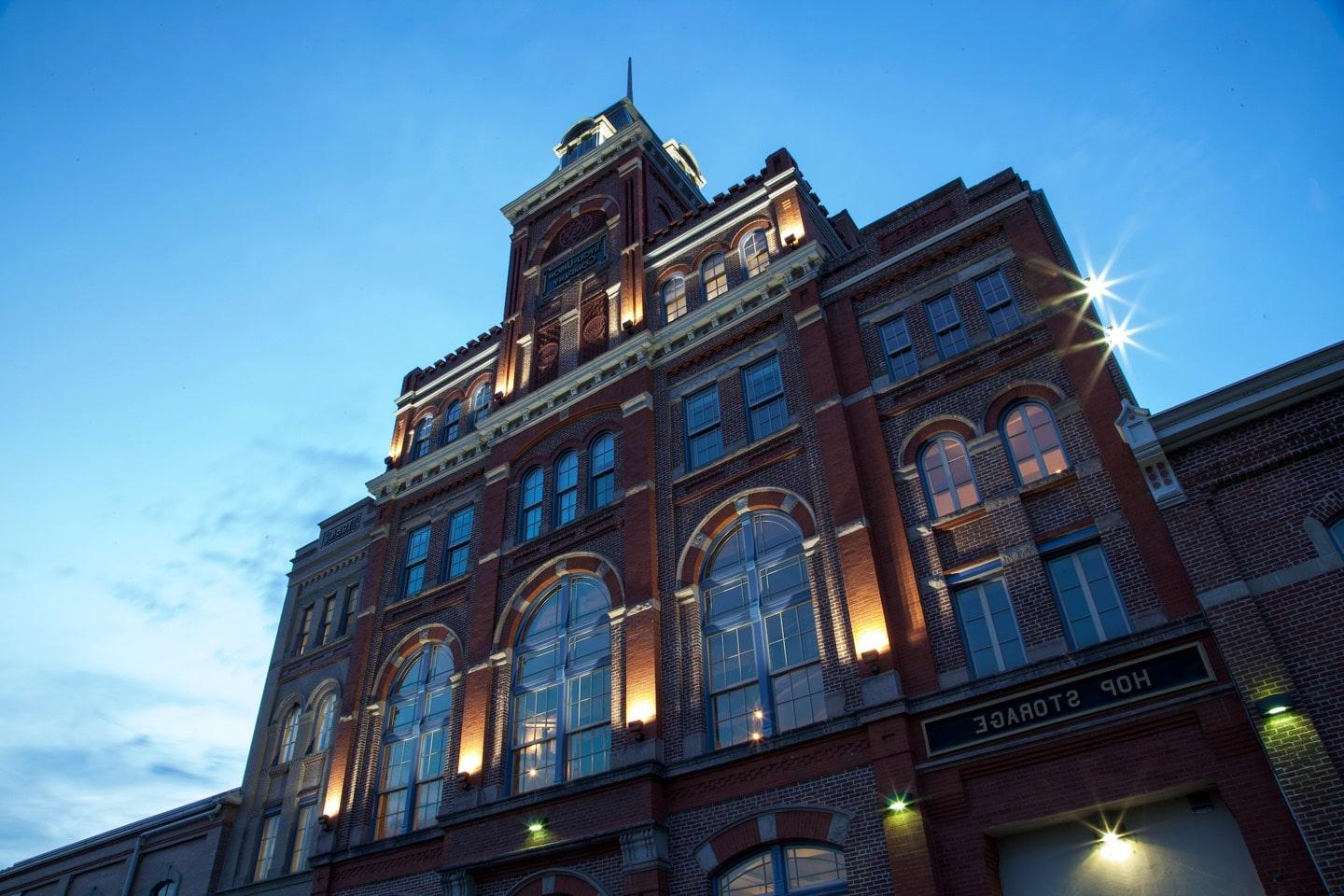 tivoli building at night