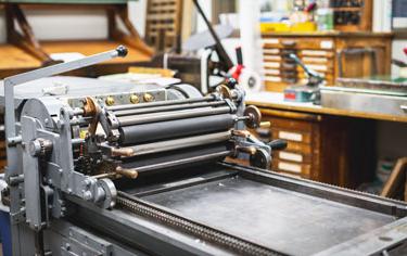 The printing press in Communication Design (CDES)