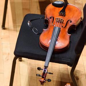 Violin on chair