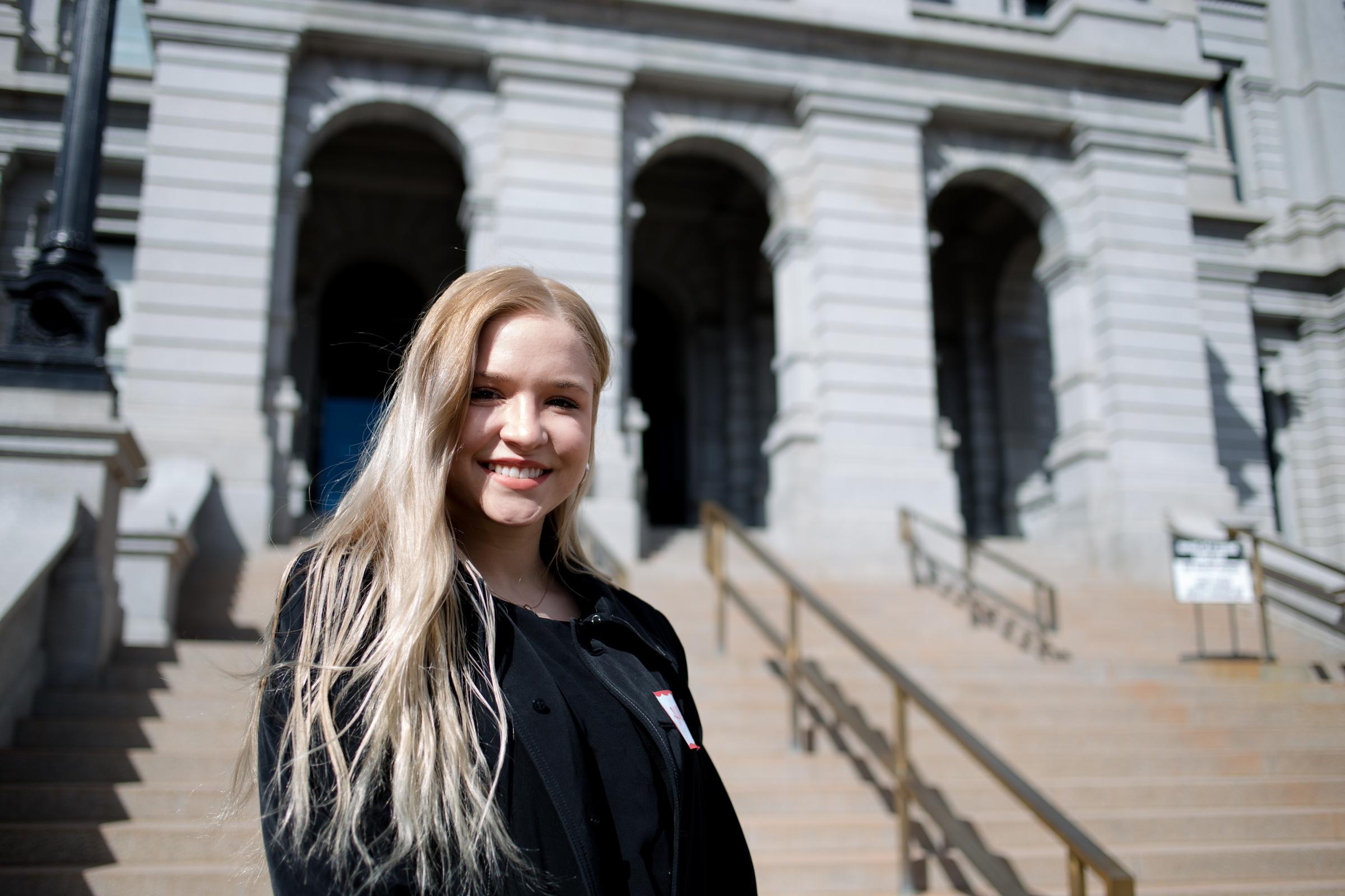 MSU Denver student Arina Rakytianska, March 6, 2020.