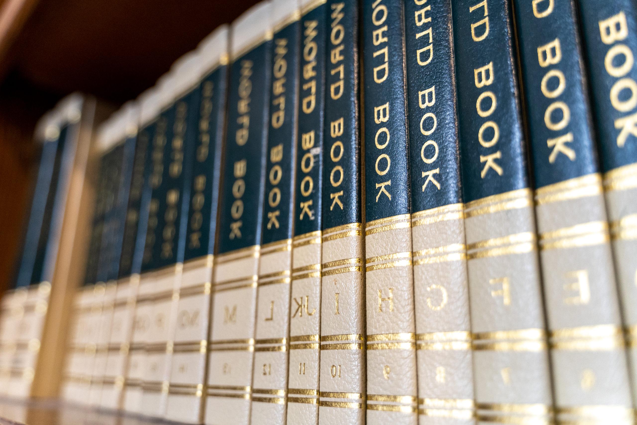 books on a bookshelf