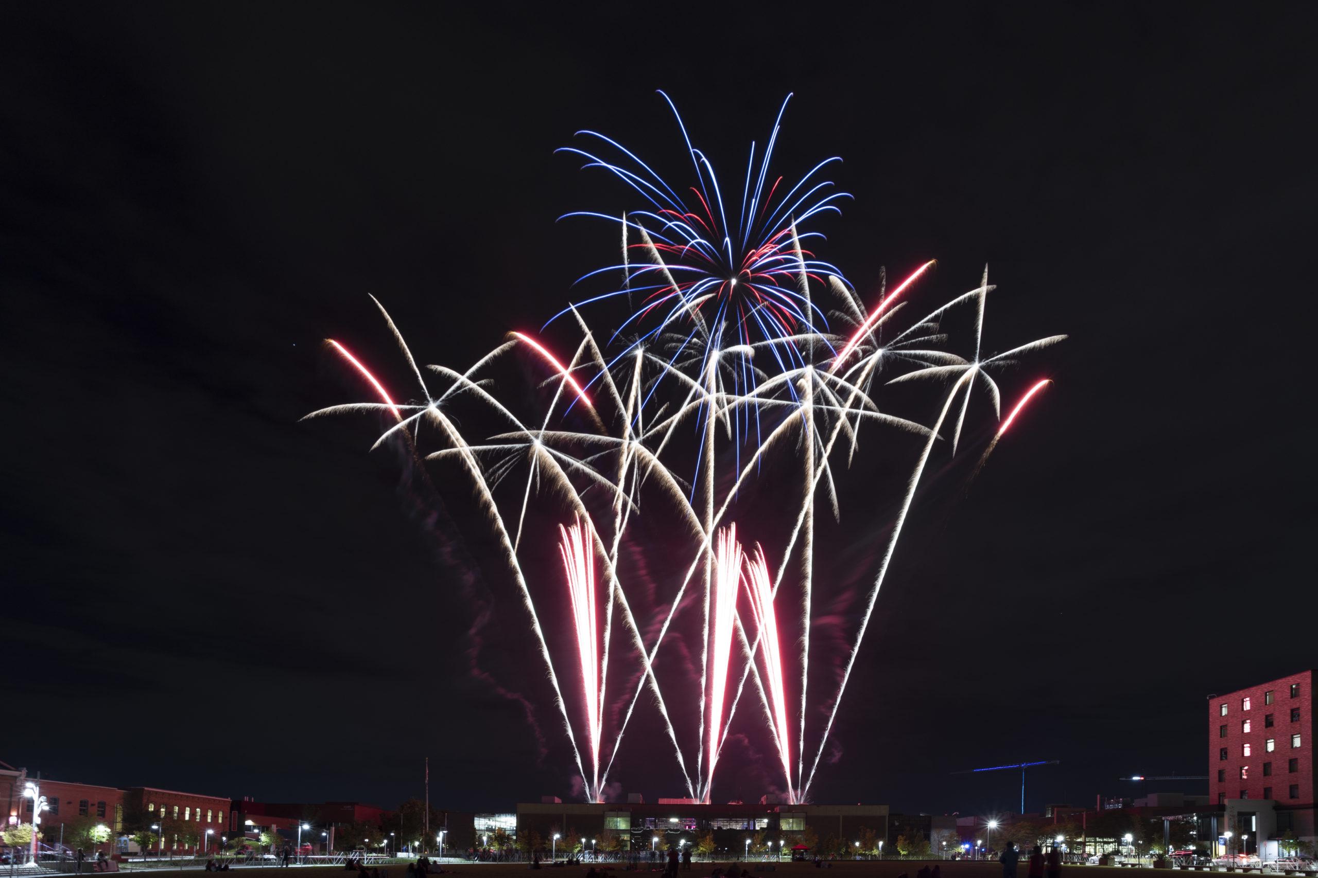 Homecoming fireworks