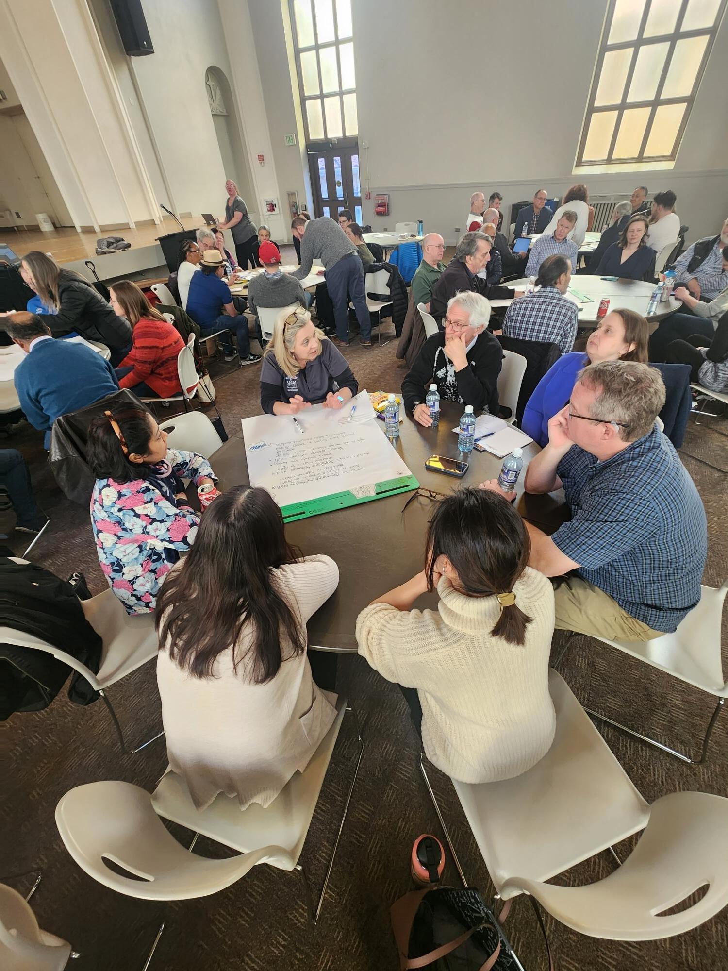 Picture of Business Faculty and Staff meeting