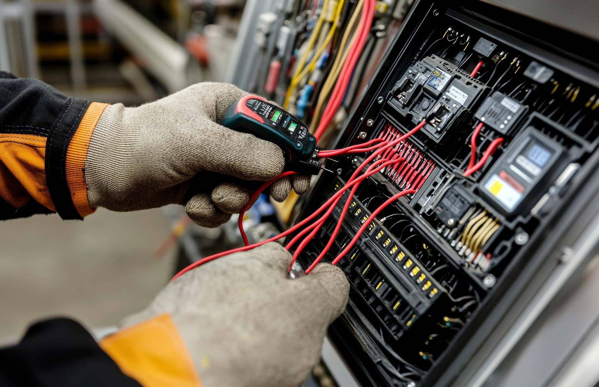 Stock image of electric board